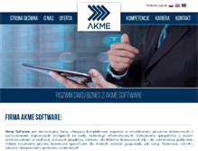 Tablet Screenshot of akmesoftware.com